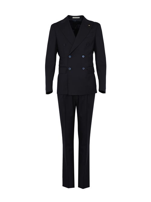 Abito doppiopetto in lana vergine blu Cc Corneliani | 27NZ94 2768150 7R001